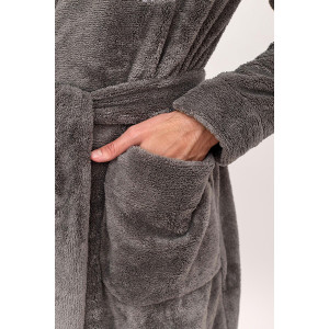 Халат мужской "King" велсофт (последний размер) хаки 54 Халат мужской "King" велсофт (последний размер) хаки 54