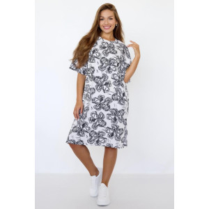 Платье женское "Кьяра Б" кулирка (последний размер) белый 48 Платье женское "Кьяра Б" кулирка (последний размер) белый 48