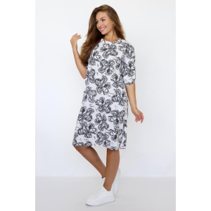 Платье женское "Кьяра Б" кулирка (последний размер) белый 48 Платье женское "Кьяра Б" кулирка (последний размер) белый 48