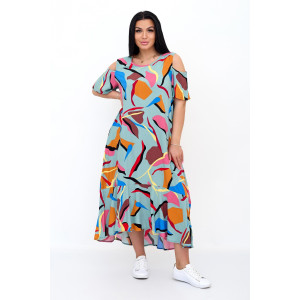 Платье женское "Манго О" трикотаж (последний размер) оливковый 50,52,60