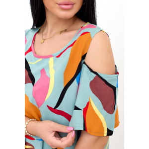 Платье женское "Манго О" трикотаж (последний размер) оливковый 50,52,60