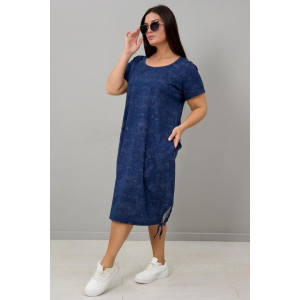 Платье женское "Александра С" кулирка (последний размер) синий 2 62