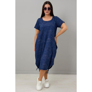 Платье женское "Александра С" кулирка (последний размер) синий 2 62