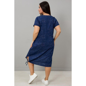Платье женское "Александра С" кулирка (последний размер) синий 2 62