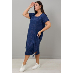 Платье женское "Александра С" кулирка (последний размер) синий 2 62