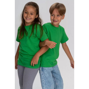 Футболка детская унисекс "Женя О" кулирка (последний размер) зеленый 32