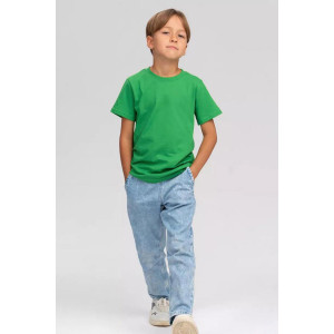 Футболка детская унисекс "Женя О" кулирка (последний размер) зеленый 32