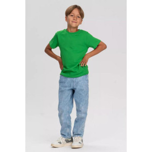 Футболка детская унисекс "Женя О" кулирка (последний размер) зеленый 32