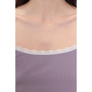 Пижама женская "Алитея А" лапша вискозная (последний размер) фиолетовый 44