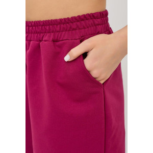 Костюм двойка женский "Диско К" футер 2-х нитка (последний размер) красный 54