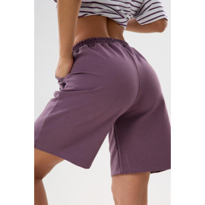 Костюм двойка женский "Пальмира Л" кулирка-футер 2-х нитка (последний размер) лиловый 50,52