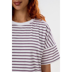 Костюм двойка женский "Пальмира Л" кулирка-футер 2-х нитка (последний размер) лиловый 50,52