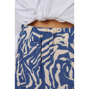 Юбка женская Ю-14/1 штапель набивной (р-ры: 46-60) индиго