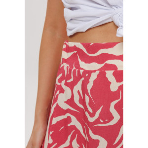 Юбка женская Ю-14/1 штапель набивной (р-ры: 46-60) розовый