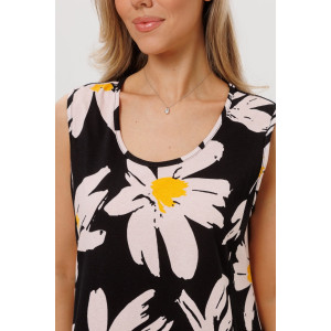 Сарафан женский СА111 кулирка (р-ры: 46-64) ромашки