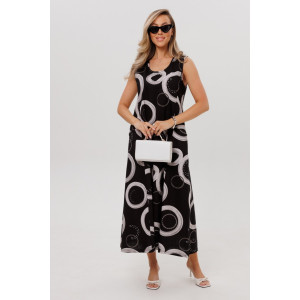 Сарафан женский СА111 кулирка (р-ры: 46-64) круги