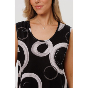 Сарафан женский СА111 кулирка (р-ры: 46-64) круги