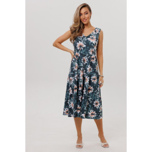 Сарафан женский СА109 кулирка (р-ры: 46-60) изумрудный