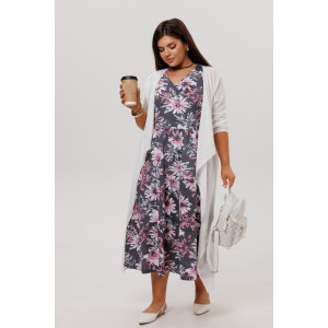 Сарафан женский СА109 кулирка (р-ры: 46-60) серый