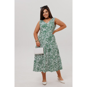Сарафан женский СА109 кулирка (р-ры: 46-60) зеленый