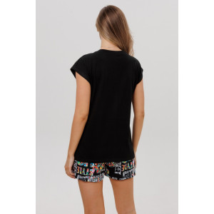 Костюм двойка женский К252 кулирка (р-ры: 46-60) черный