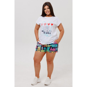 Костюм двойка женский К252 кулирка (р-ры: 46-60) джинса