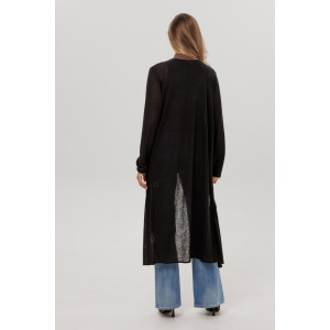 Кардиган женский Ка05 ванизе трикотажное полотно (р-ры: 44-60) черный