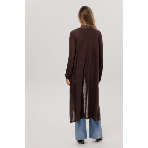 Кардиган женский Ка05 ванизе трикотажное полотно (р-ры: 44-60) шоколадный