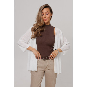 Кардиган женский Ка06 ванизе трикотажное полотно (р-ры: 44-60) экрю