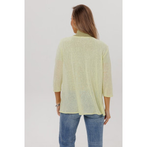 Кардиган женский Ка06 ванизе трикотажное полотно (р-ры: 44-60) желтый