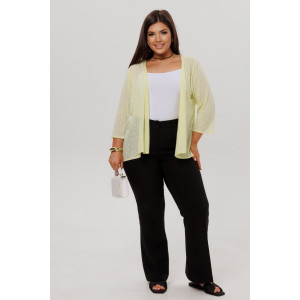 Кардиган женский Ка06 ванизе трикотажное полотно (р-ры: 44-60) желтый