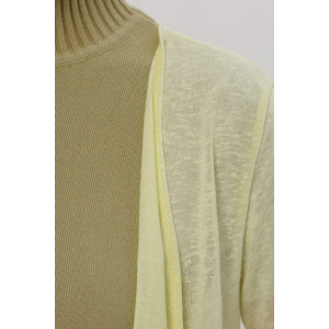 Кардиган женский Ка06 ванизе трикотажное полотно (р-ры: 44-60) желтый