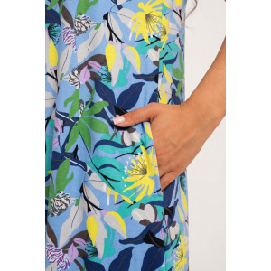 Сарафан женский К-354 "Оливия" кулирка (р-ры: 50-60) небесный