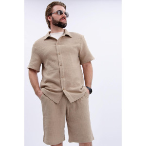 Костюм двойка мужской "Мэтью 5" муслин (р-ры: 48-58) бежевый