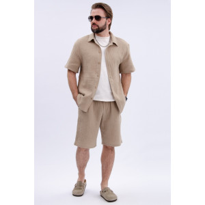 Костюм двойка мужской "Мэтью 5" муслин (р-ры: 48-58) бежевый