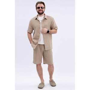 Костюм двойка мужской "Мэтью 5" муслин (р-ры: 48-58) бежевый