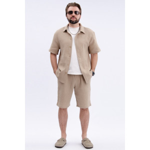 Костюм двойка мужской "Мэтью 5" муслин (р-ры: 48-58) бежевый