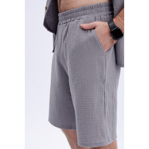 Костюм двойка мужской "Мэтью 4" муслин (р-ры: 48-58) серый