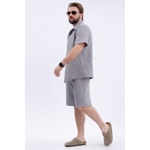 Костюм двойка мужской "Мэтью 4" муслин (р-ры: 48-58) серый