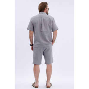 Костюм двойка мужской "Мэтью 4" муслин (р-ры: 48-58) серый