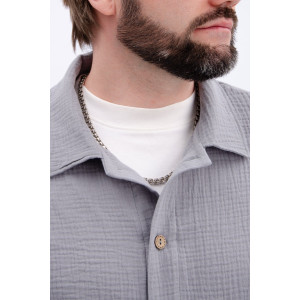 Костюм двойка мужской "Мэтью 4" муслин (р-ры: 48-58) серый