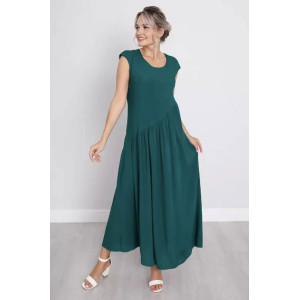 Платье женское "Клер" штапель (р-ры: 46-60) зеленый Платье женское "Клер" штапель (р-ры: 46-60) зеленый