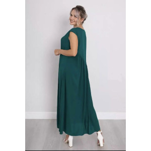 Платье женское "Клер" штапель (р-ры: 46-60) зеленый Платье женское "Клер" штапель (р-ры: 46-60) зеленый