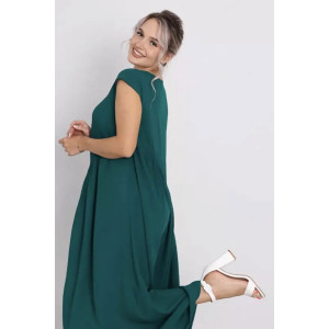Платье женское "Клер" штапель (р-ры: 46-60) зеленый Платье женское "Клер" штапель (р-ры: 46-60) зеленый