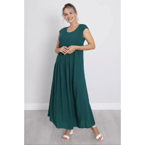 Платье женское "Клер" штапель (р-ры: 46-60) зеленый Платье женское "Клер" штапель (р-ры: 46-60) зеленый