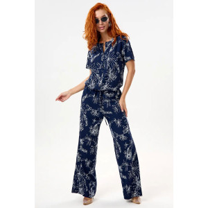 Комбинезон женский "Лавиния" штапель (р-ры: 46-58) темно-синий Комбинезон женский "Лавиния" штапель (р-ры: 46-58) темно-синий