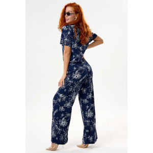 Комбинезон женский "Лавиния" штапель (р-ры: 46-58) темно-синий Комбинезон женский "Лавиния" штапель (р-ры: 46-58) темно-синий