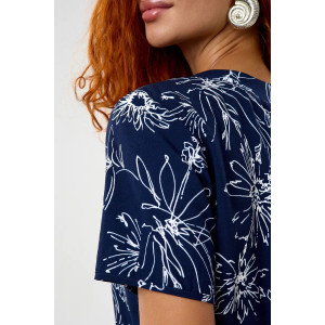 Комбинезон женский "Лавиния" штапель (р-ры: 46-58) темно-синий Комбинезон женский "Лавиния" штапель (р-ры: 46-58) темно-синий