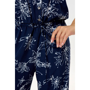 Комбинезон женский "Лавиния" штапель (р-ры: 46-58) темно-синий Комбинезон женский "Лавиния" штапель (р-ры: 46-58) темно-синий