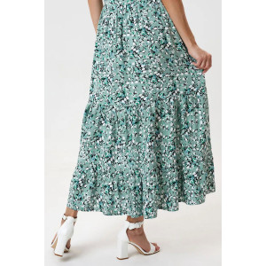 Платье женское "Евдокия" штапель (р-ры: 46-60) зеленый Платье женское "Евдокия" штапель (р-ры: 46-60) зеленый